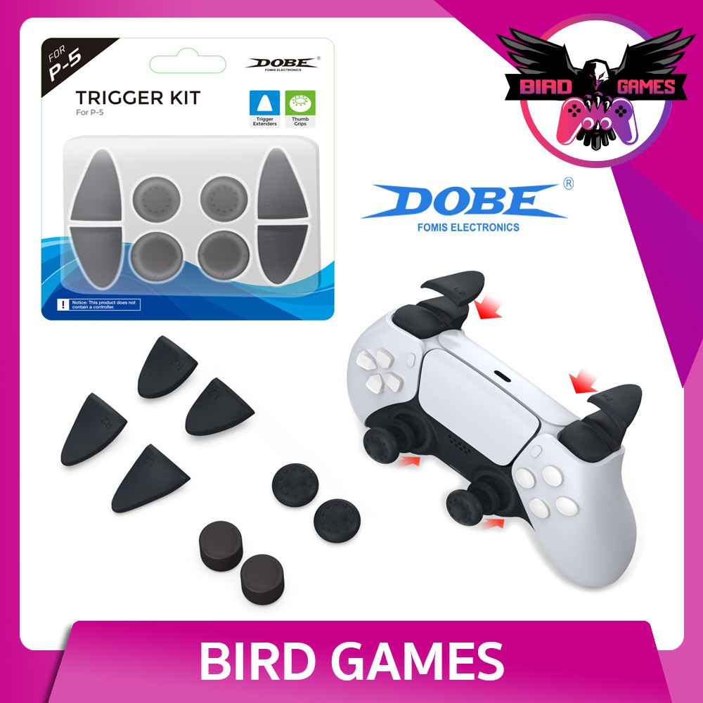 ปุ่มเสริม-จอย-ps5-ยี่ห้อ-dobe-trigger-kit-for-ps5-controller-ครอบอนาล็อค-analog-thumb-grip-dualsense