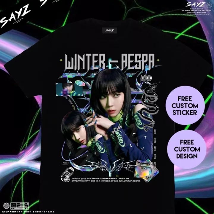 เสื้อยืดคอกลมเสื้อยืด-พิมพ์ลายอัลบั้ม-karina-giselle-aespa-savage-สําหรับผู้ชาย-เสื้อยืดแขนสั้น-กีฬาs-4xl