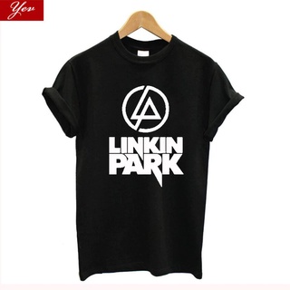 เสื้อยืดโอเวอร์ไซส์GILDAN เสื้อยืด ผ้าฝ้าย พิมพ์ลายกราฟฟิค Linkin Park Rock Band Streetwear สไตล์วินเทจ สําหรับผู้ชายS-3