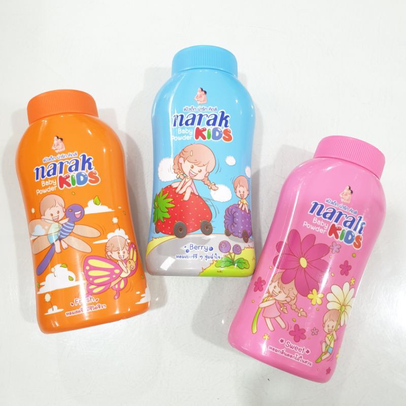 แป้งเด็ก น่ารัก คิดส์ Narak Kids Baby Powder 150g Shopee Thailand