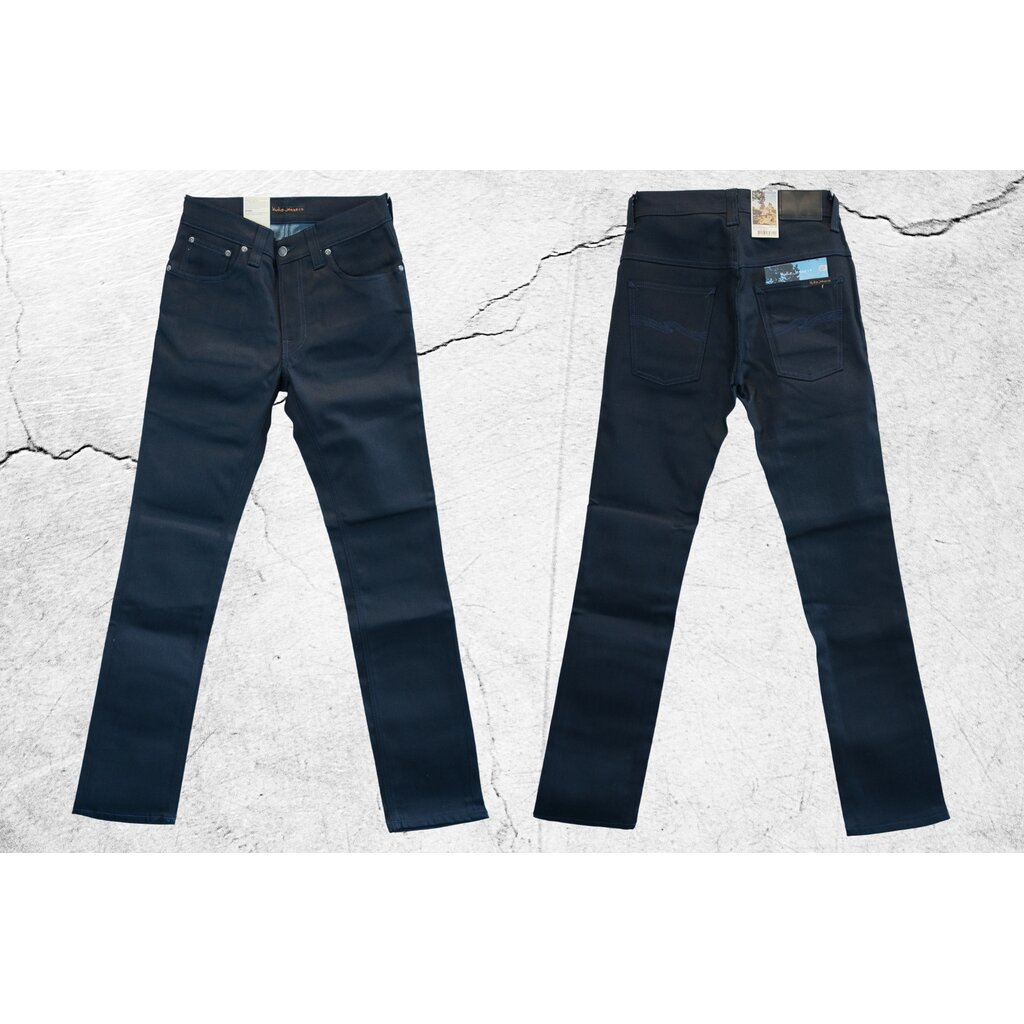 Thin Finn Dry Navy Crystal Nudie