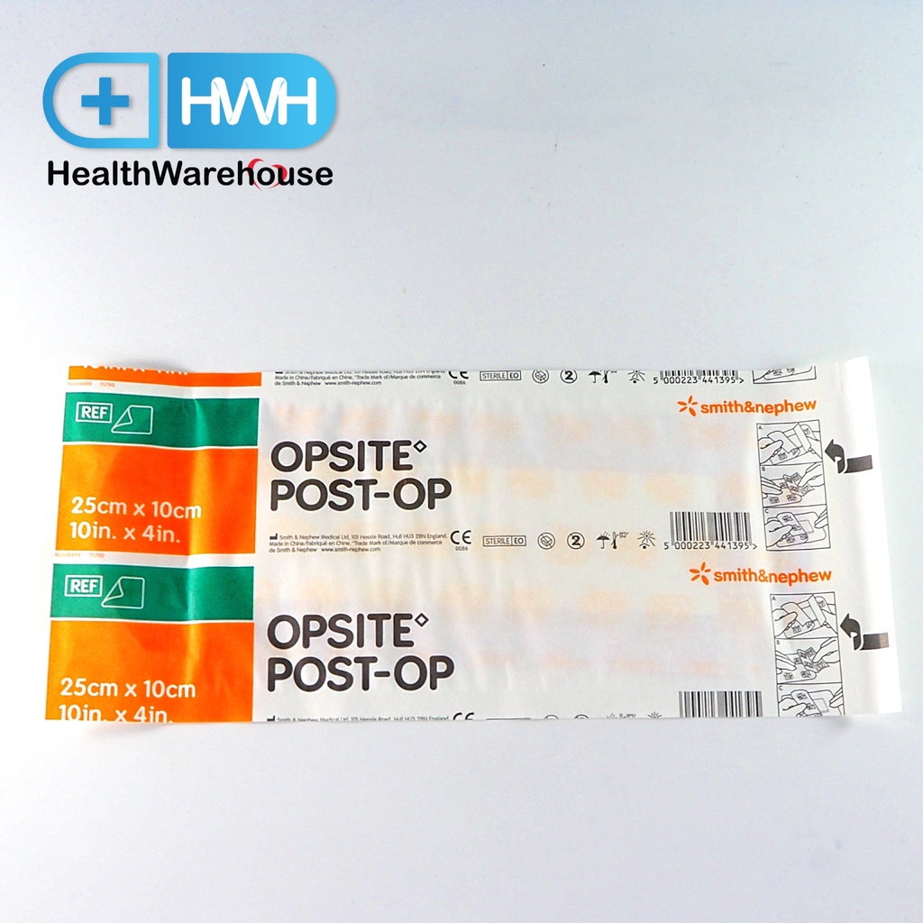 ภาพหน้าปกสินค้าOpsite Post-Op 25 x 10 cm ปิดแผลถลอก แผลผ่าตัด แผ่นย่อย จำนวน 1 แผ่น จากร้าน healthwarehouse บน Shopee
