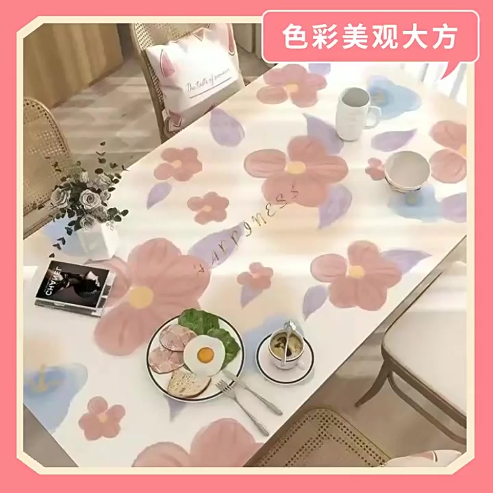ผ้าปูโต๊ะผ้าปูโต๊ะกันน้ำและกันน้ำมันลม-pvc-anti-scalding-ผ้าปูโต๊ะรูปสี่เหลี่ยมผืนผ้าล้างทำความสะอาดได้และเช็ดได้