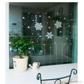 วอลล์สติ๊กเกอร์ Snowflake Christmas Sticker GDT-863 (S) สติกเกอร์เกล็ดหิมะเรืองแสง#3