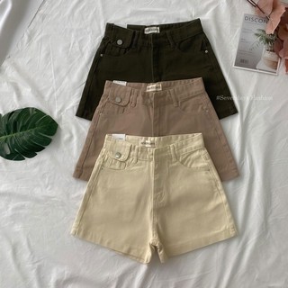 ภาพหน้าปกสินค้า💚💛💚Basic Shorts✨#6008 กางเกงยีนส์ผู้หญิง กางเกงขาสั้นเอวสูง แต่งกระเป๋าหน้า ทรงเอวสูง เนื้อผ้าหนานุ่มไม่ยืด ที่เกี่ยวข้อง