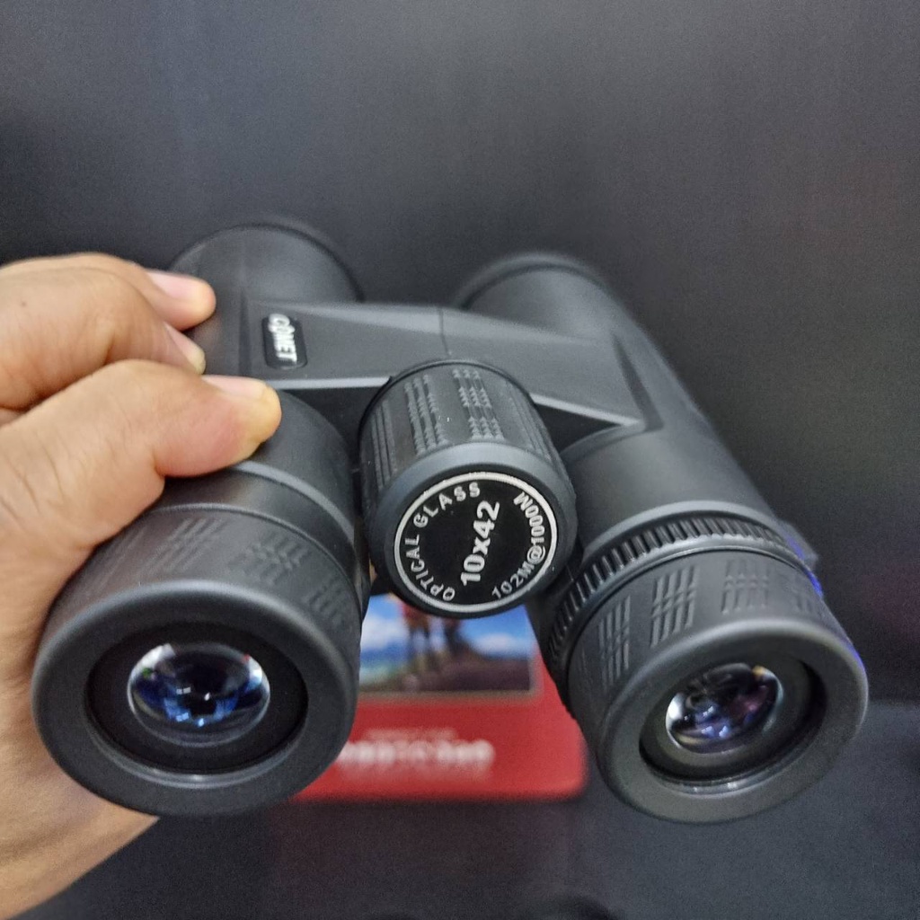 กล้องส่องทางไกลกล้องสองตา10x42-binoculars-เลนส์กระจก-optical-glasses-ปรับโฟกัสได้-เลนส์-multi-coat-หุ้มo-ring-กันน้ำ