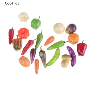 Cooltoy พร็อพผักจิ๋ว แฮนด์เมด สําหรับตกแต่งบ้านตุ๊กตา 10 ชิ้น
