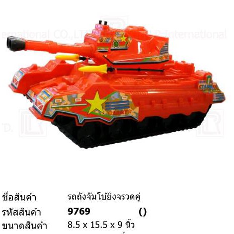 ภาพหน้าปกสินค้ารถถัง รถถังของเล่น รถถังลายทหาร รถทหาร รถมีลาน โมเดล TANK มีลานในตัว คันใหญ่ แข็งแรง ทนทาน 9769