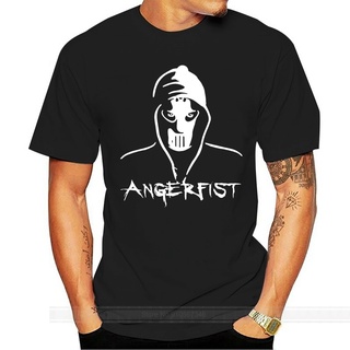 เสื้อยืดโอเวอร์ไซส์เสื้อยืด ผ้าฝ้ายแท้ พิมพ์ลาย Angerfist Dutch Gabber Music Hardcore Techno Mainstream Gabba แฟชั่นสําห