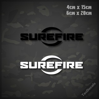 ภาพขนาดย่อของสินค้าสติกเกอร์ปืน surefire M4/AR15 สติกเกอร์ติดรถยนต์ มอเตอร์ไซค์ กล่องปืน