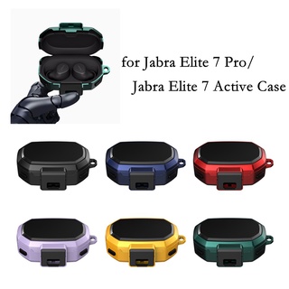 เคสหูฟัง กันกระแทก พร้อมตะขอ และพวงกุญแจ สําหรับ Jabra Elite 7 Pro Jabra Elite 7