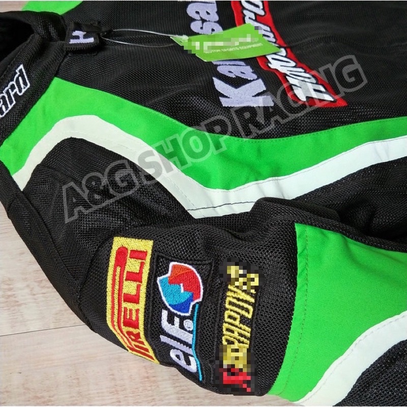 เสื้อการ์ดkawasaki-การ์ด5จุด-ผ้าระบายอากาศ