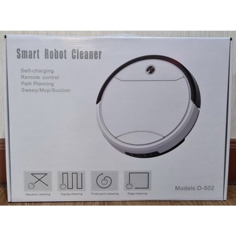 หุ่นยนต์ดูดฝุ่นอัตโนมัติ Smart Robot Vacuum Cleaner D502 Shopee Thailand