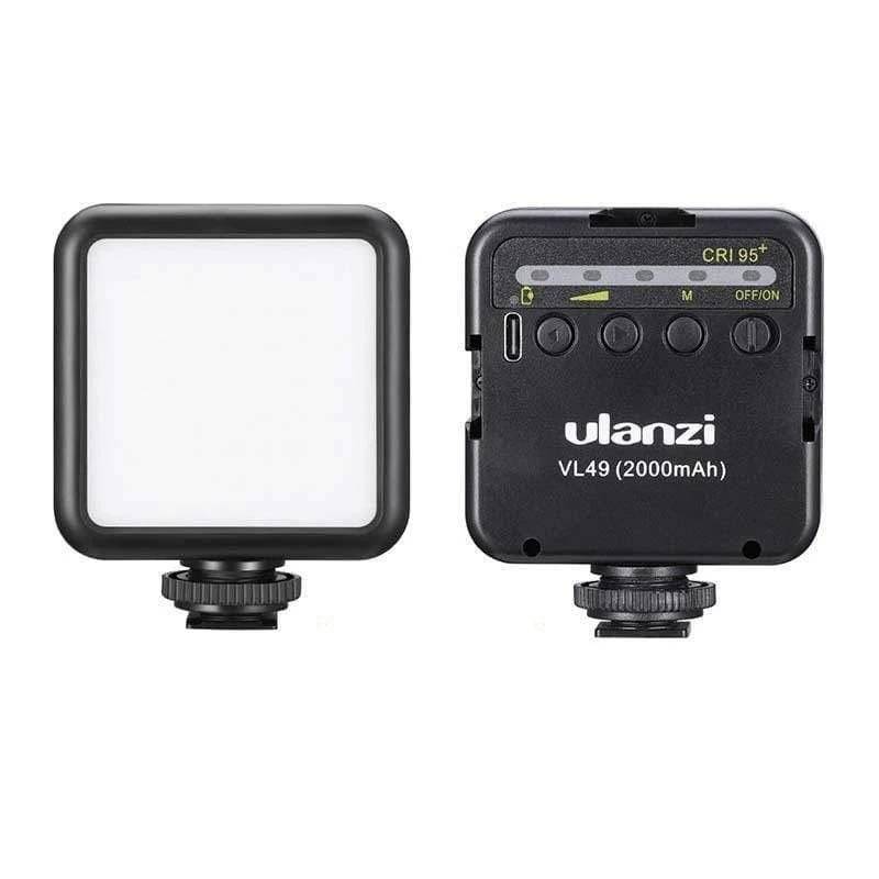 ulanzi-ไฟติดหัวกล้อง-มาพร้อมแบตเตอรี่ในตัว-vl49-mini-led-video-light