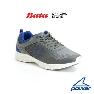 ภาพขนาดย่อของภาพหน้าปกสินค้าBata POWER-MENS รองเท้ากีฬาสำหรับผู้ชาย RUNNING แบบเชือก สำหรับวิ่ง สีเทา รหัส 8382458 Mensneaker จากร้าน bata_officialstore บน Shopee