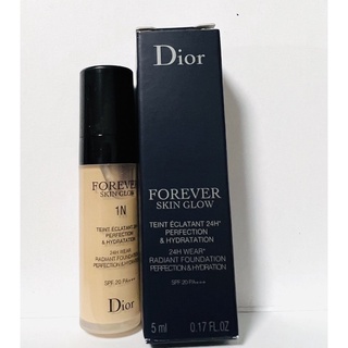 สินค้า รองพื้น Dior Forever (Skin glow) 1N และ 2N ขนาด 2.7ML /Skin Glow 1N 5ML (รุ่นใหม่) แท้💯