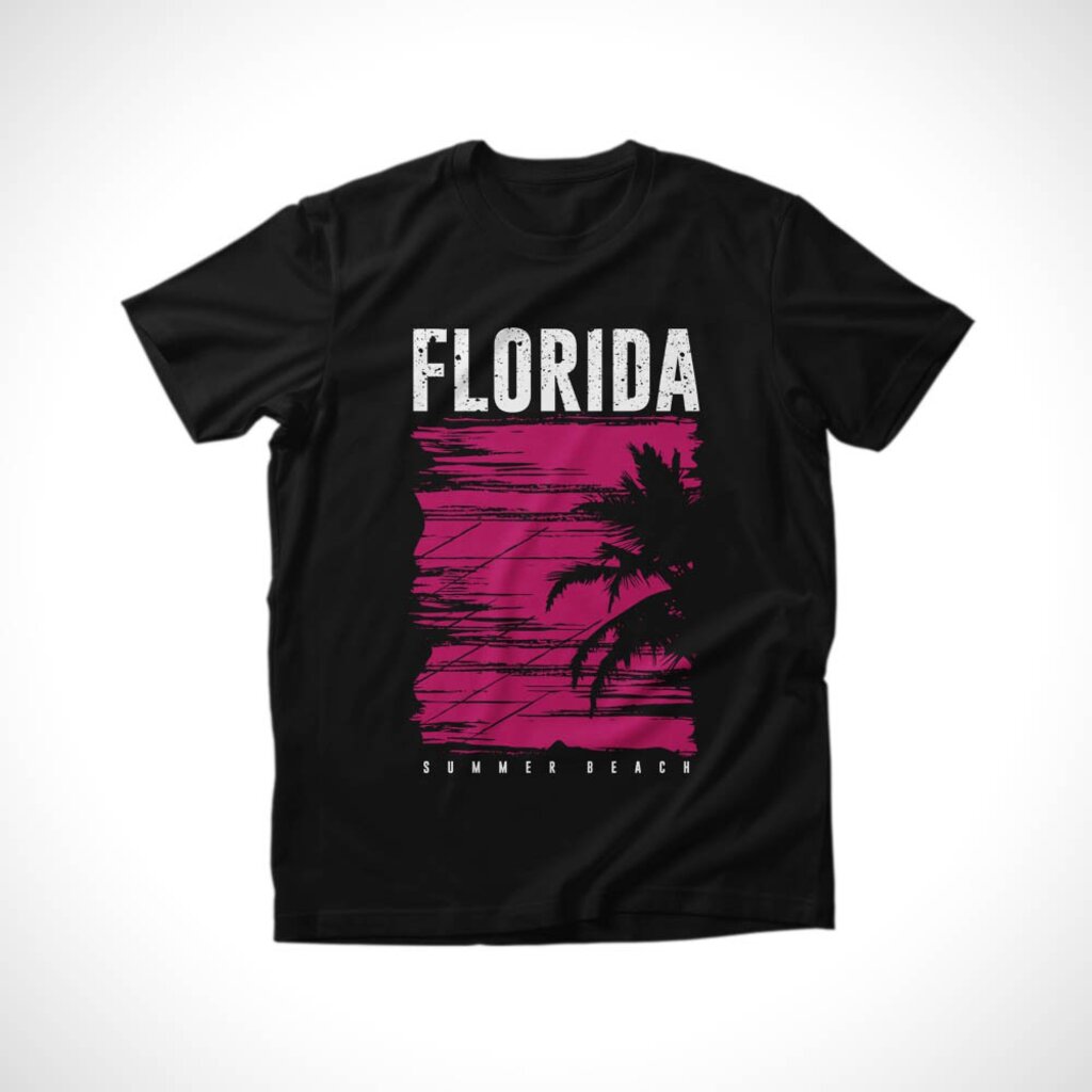 เสื้อยืด-เสื้อสกรีน-florida-summer-มีเก็บเงินปลายทาง