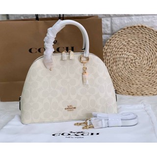 COACH KATY SATCHEL IN SIGNATURE CANVAS