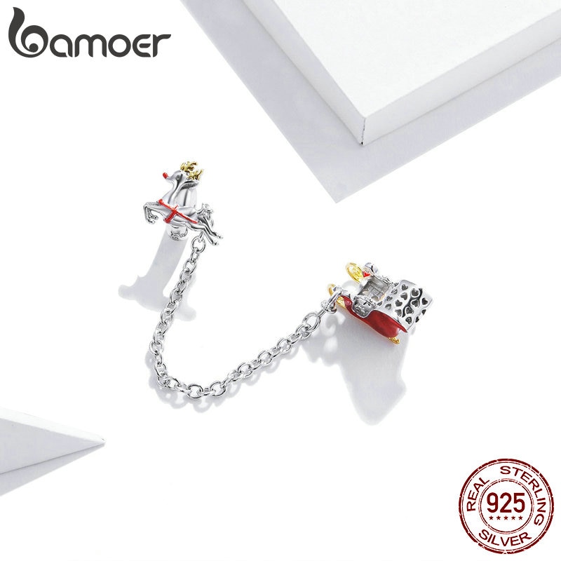 bamoer-925-sterling-silver-christmas-gift-car-safety-chain-charm-original-silver-bracelet-charms-with-silicone-stopper-scc1667