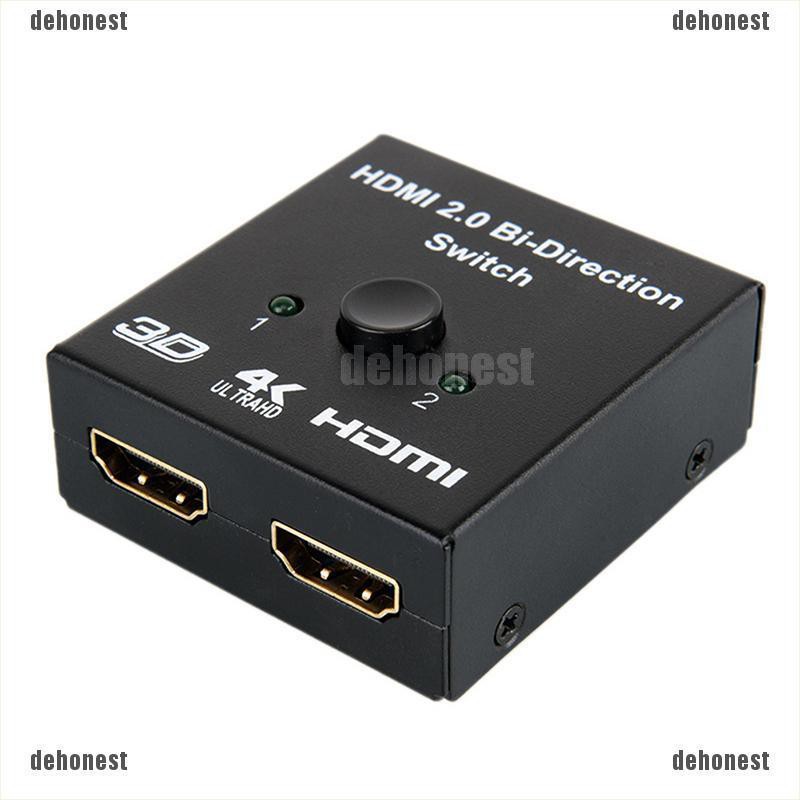 ภาพหน้าปกสินค้าสวิตช์แยก HDMI 2 พอร์ต 2x1 1x2 3D ชุบทอง