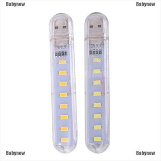 Babynew ไฟ Led ขนาดเล็ก แบบพกพา 5V 8 Led Usb Night