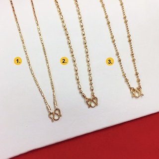 สร้อยคอทอง คละแบบ คละลาย สามารถเลือกได้ ความยาว 16 นิ้ว คอทองชุบ ทองไมครอน ทองปลอม ทองแฟชั่น ทองชุบ