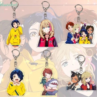 BLUEVELVET Accessories Anime Wonder Egg Priority Ohto Ai Cartoon Doubleside Acrylic Keychains Gift Keyring Jewelry Pendant Bag Pendant Anime Characters Car Keyring Keychains Pendant