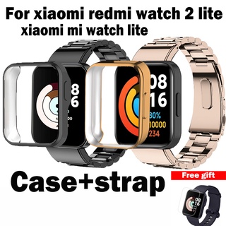 เคส+ไลน์ xiaomi redmi watch 2 lite เคส redmi watch 2 lite สายนาฬิกา xiaomi mi watch liteสมาร์ทวอทช์ สายนาฬิกา