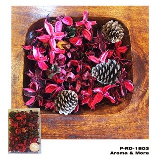 Aroma&amp;More  ชุดบุหงา ดอกไม้แห้ง คละแบบ สีแดงคละสีธรรมชาติ ชนิดไม่มีกลิ่น 200 กรัม / Potpourri Assorted-Unscented  200g