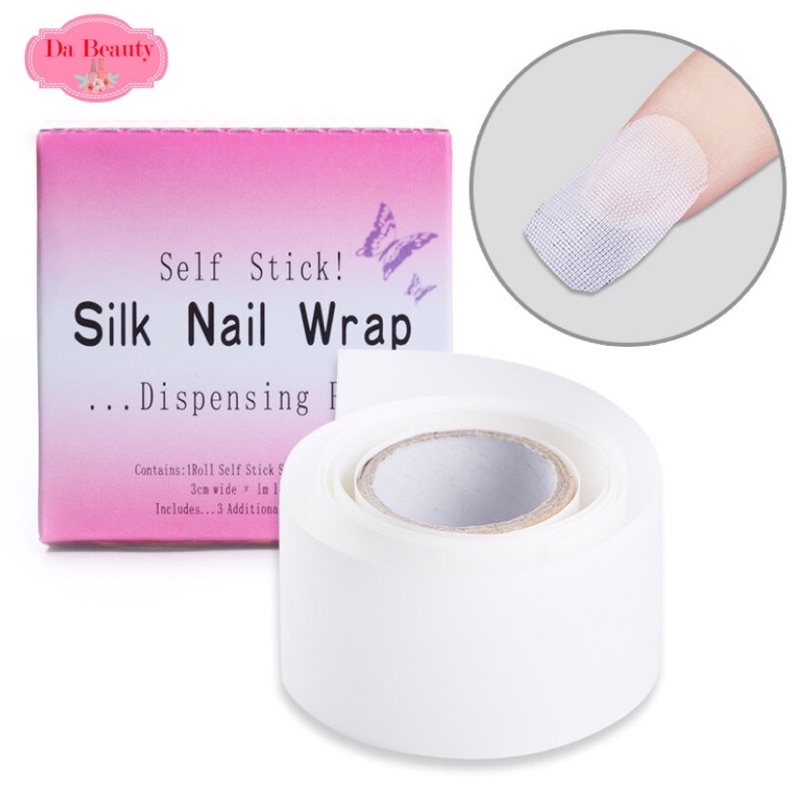 สติ๊กเกอร์ซ่อมเล็บหัก-เทปกาวซ่อมเล็บหัก-แผ่นซ่อมเล็บหัก-silk-nail-wrap