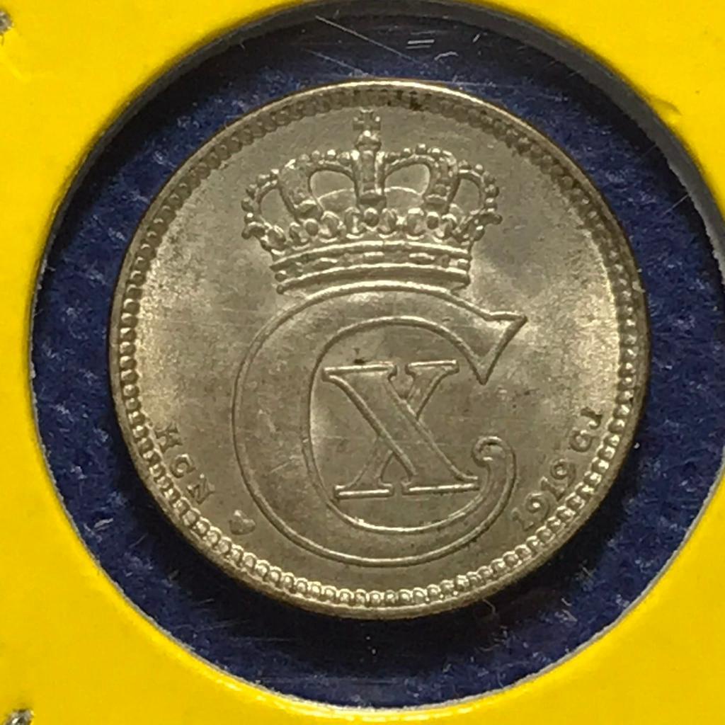 no-60018-เหรียญเงิน-ปี1919-denmark-เดนมาร์ก-25-ore-เหรียญสะสม-เหรียญต่างประเทศ-เหรียญเก่า-หายาก-ราคาถูก