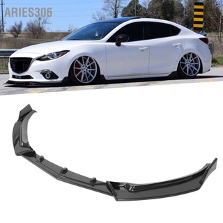 Aries306 สปอยเลอร์กันชนหน้า คาร์บอนไฟเบอร์ สําหรับ Mazda 3 Axela 2014-2019 3 ชิ้น