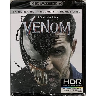 VENOM (2018)/เวน่อม (4K Ultra HD + Blu-ray + Blu-ray Bonus Disc) (4K มีเสียงไทย มีซับไทย)