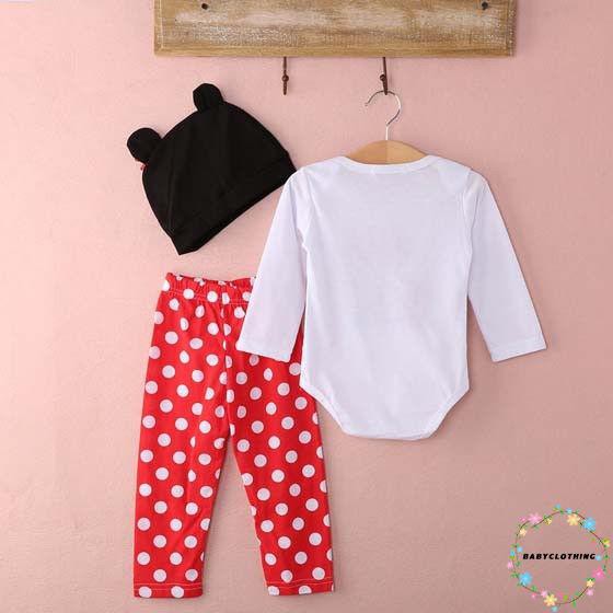 htt-เด็กทารกเด็กหญิงเด็กชาย-3pcs-ชุดชุด-micky-mouse-แมว-minnie-romper-กางเกงบอดี้สูท