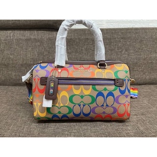 COACH ROWAN SATCHEL ลาย Multi C