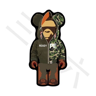 หลากหลายสไตล์!พรมปูพื้น ลาย Bearbrick สีฟ้า สําหรับตกแต่งห้องนอน ห้องนั่งเล่น