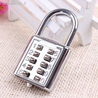 Silver Safe Tools Combination Code Luggage Security Travel Digit Lock Password Code Suitcase Lock