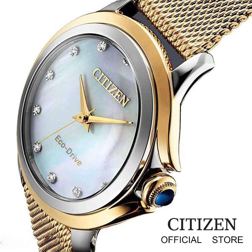 citizen-eco-drive-em0794-54d-lady-watch-นาฬิกาผู้หญิงพลังงานแสง