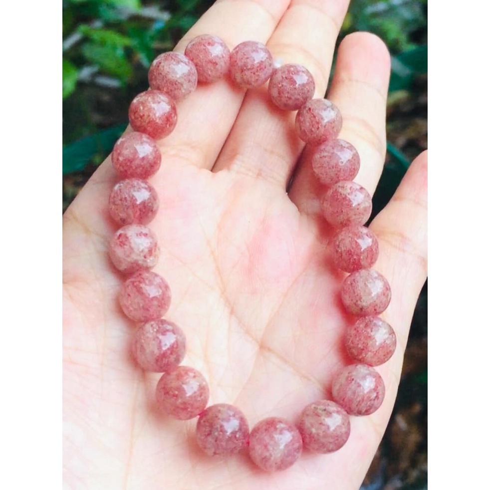 กำไลหินนำโชคสตอเบอรี่ควอส-strawberry-quartz-ขนาด9-5มิล