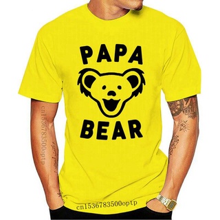 เสื้อยืดผ้าฝ้ายพิมพ์ลาย เสื้อยืด พิมพ์ลาย Papa Bear Papa Bear เหมาะกับของขวัญวันพ่อ สําหรับผู้ชาย