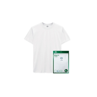 โปรโมชั่น : ห่านคู่ เสื้อยืดผู้ชาย คอกลม สีขาว รุ่น Relax Fit ไร้ตะเข็บข้าง