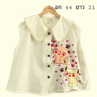Do.t เสื้อผ้าฝ้าย เสื้อลายปักด้วยมือ