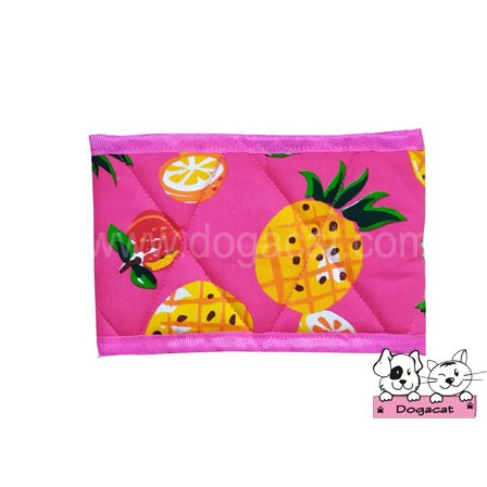 dogacat-โอบิสุนัข-โอบิหมา-ป้องกันฉี่-ฝึกขับถ่าย-สีชมพู-ลายสับปะรด