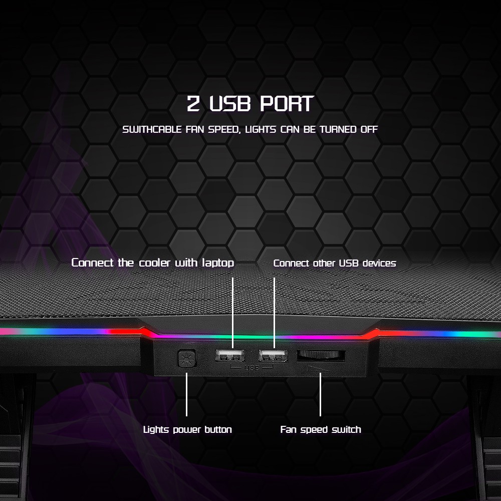 พัดลมรองโน๊ตบุ๊ค-cooling-pad-nubwo-nx-f1-subzero-rgb-พัดลมระบายความร้อนโน้ตบุ๊ค