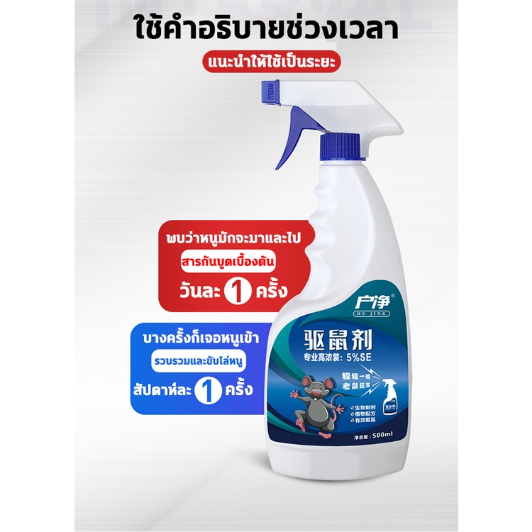 สเปรย์ไล่หนู-หนูก็หายไป-500ml-ไล่หนู-ในห้องเครื่องรถยนต์-ในรถยนต์-ในบ้าน-สเปย์ไล่หนู