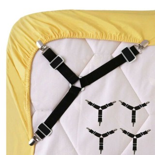 ที่รัดขอบเตียง ที่รัดมุมเตียง ที่รัดมุม ผ้าปูที่นอน สายรัดผ้าปูที่นอน สายรัดมุมเตียง Bed Clip  (4 เส้น)