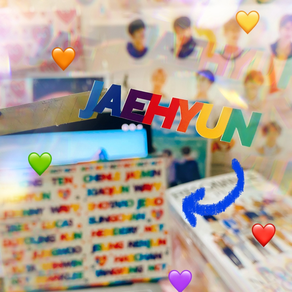 sticker-สติกเกอร์-ไดคัท-กันน้ำ-ครบ23เมม-rainbow-names-and-smiley-names