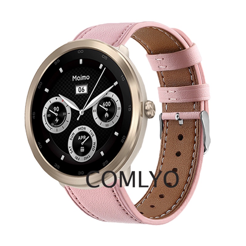 ภาพสินค้าMaimo นาฬิกาข้อมือสมาร์ทวอทช์ R GPS สายหนังนิ่ม สําหรับผู้ชาย และผู้หญิง จากร้าน comlyo6688.th บน Shopee ภาพที่ 3