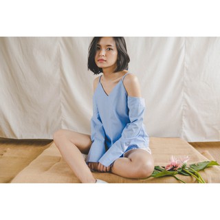 Alexa Shirt (Blue Stripe)