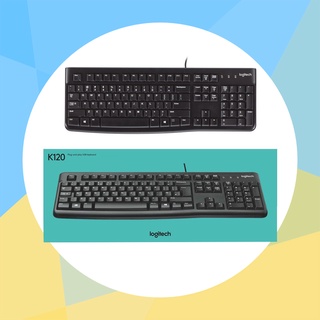 คีย์บอร์ด USB Keyboard LOGITECH (K120) ทนมาก ประกันสินค้า 3 ปี